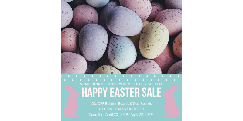 Happy Easter Sale: Organize with Bulletin Boards