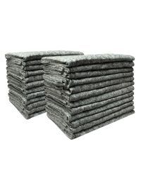 Pack of 24 UBMOVE textile blankets. are used by movers to protect furniture during transit.