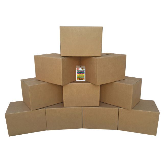 Medium Moving Boxes - Pack of 10 - 18