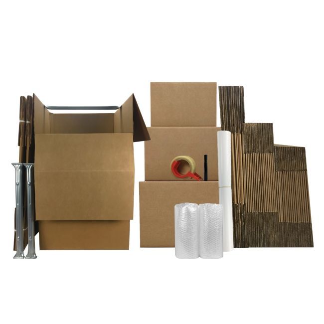 UBMOVE Wardrobe Moving Boxes Kit #4
Kit Content: 45 Boxes, 3 Wardrobe Boxes, and Supplies.

