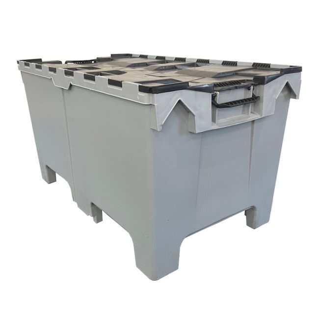 Half Pallet containers from UBMOVE have a secure lid that keeps contents safe.

