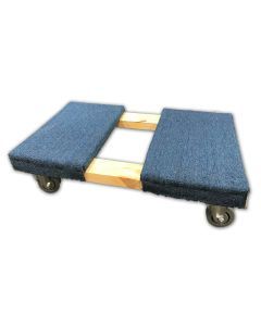 4 Wheel Carpeted Dolly with 3.5" Deluxe Gray Casters 