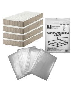 Twin Mattress Cover - 4 Pack 40x12x86" 
