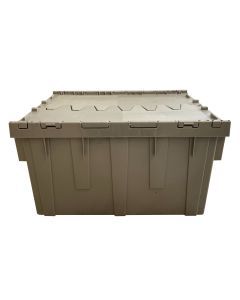 Handheld Attached Lid Container 25.3" x 16.3" x 13.9" Gray