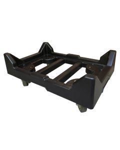 Handheld Attached Lid Tote Dolly – 27" x 17" Wheels