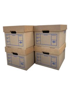 File Storage Boxes 4 Pack 200# Strength