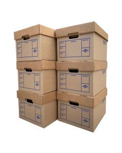 File Storage Boxes 6 Pack 200# Strength