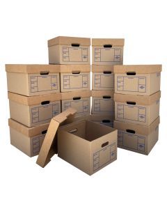 File Storage Boxes 15 Pack 200# Strength