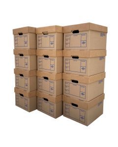 File Storage Boxes 12 Pack 200# Strength